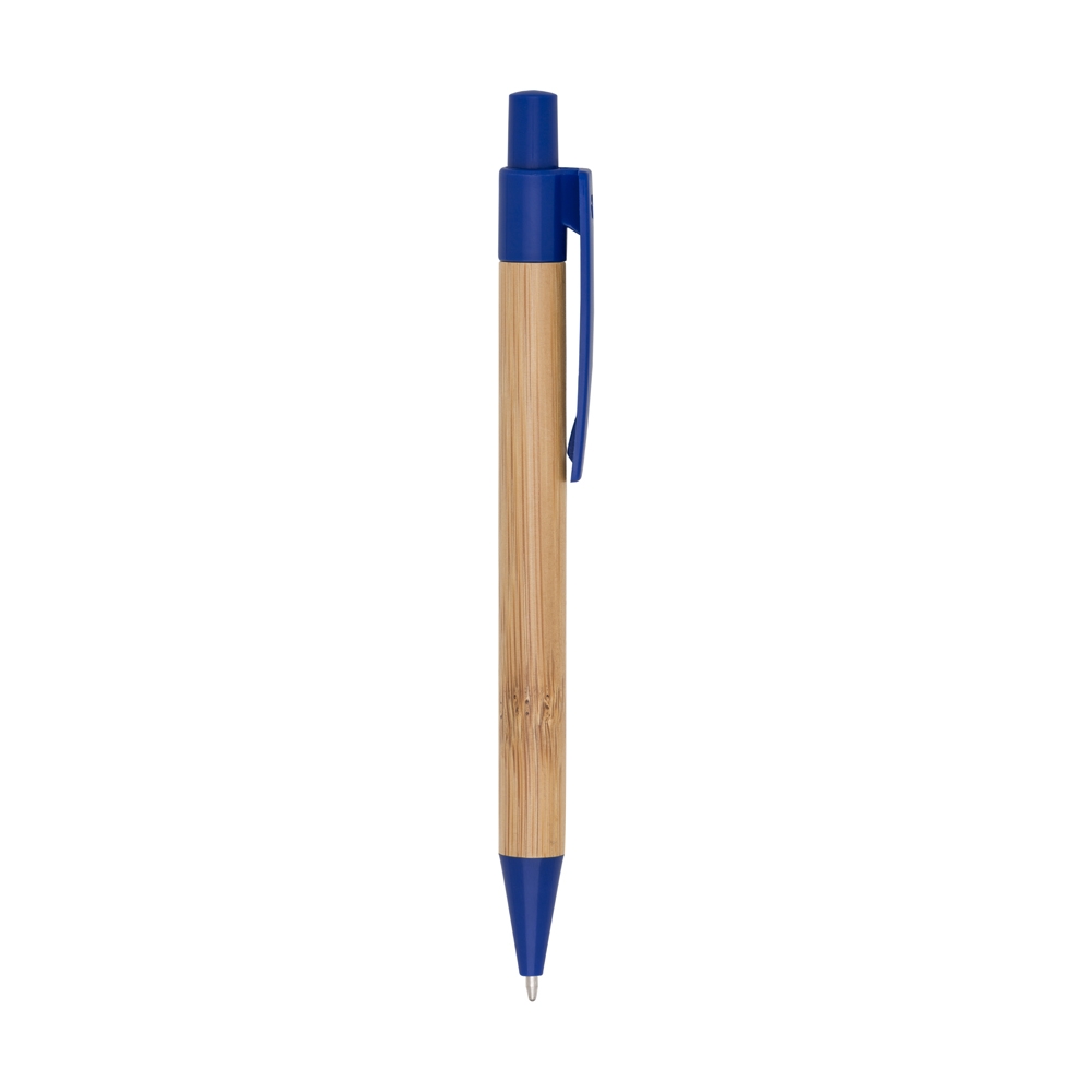 SPBrindes Corporativos - CANETA BAMBU C DETALHES PLASTICOS