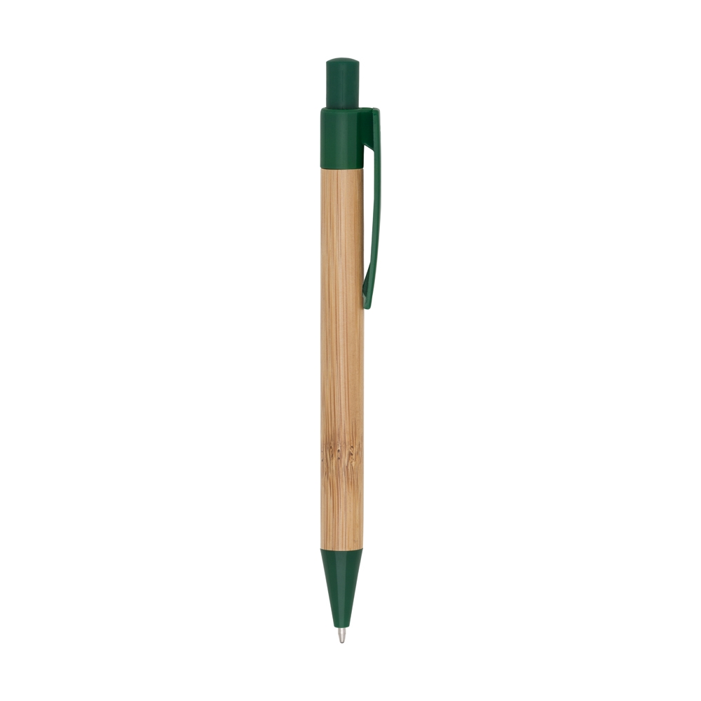 SPBrindes Corporativos - CANETA BAMBU C DETALHES PLASTICOS