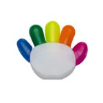 SPBrindes Corporativos - MARCA TEXTO BRANCO FORMATO MAO C/ 5 CORES