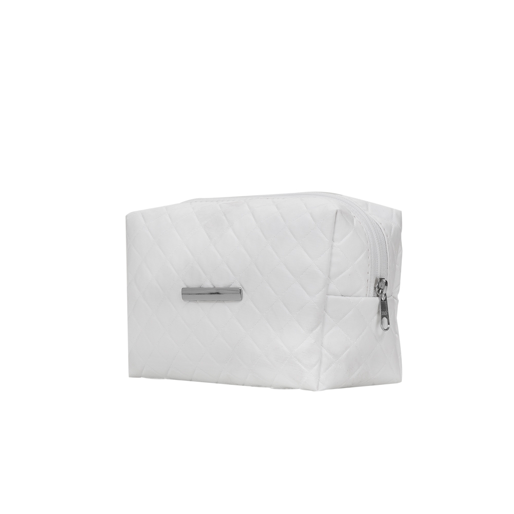 SPBrindes Corporativos - NECESSAIRE PUFF MATELASSÊ C/ DETALHE PRATA