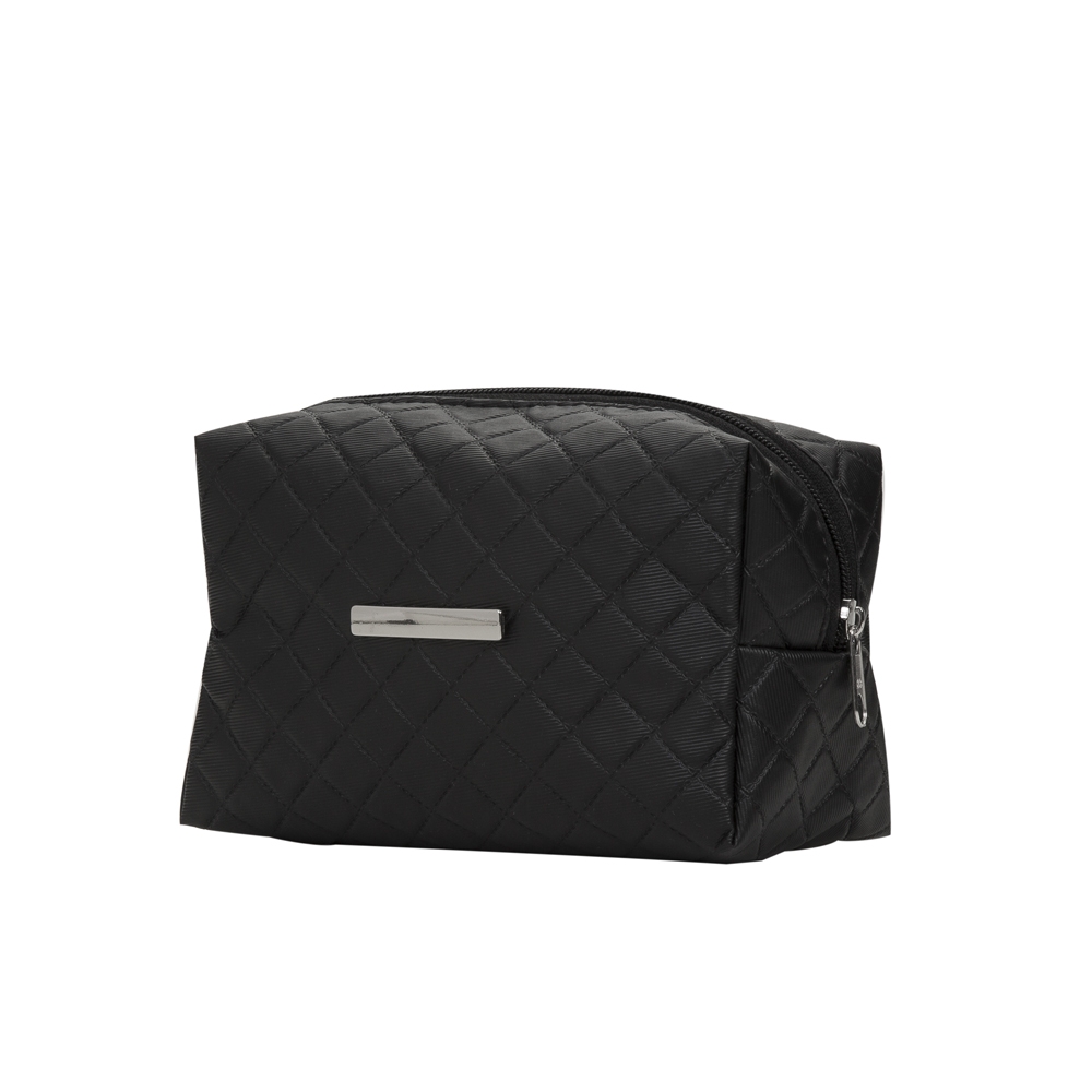 SPBrindes Corporativos - NECESSAIRE PUFF MATELASSÊ C/ DETALHE PRATA