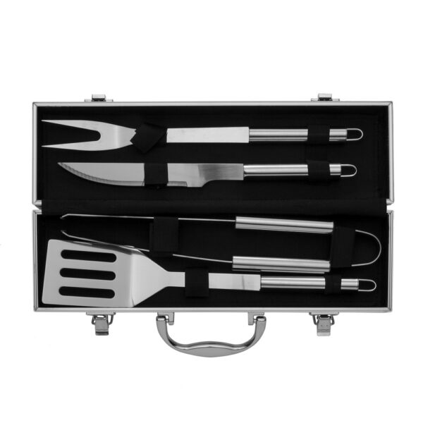 SPBrindes Corporativos - KIT CHURRASCO NA MALETA 4 PEÇAS