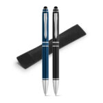 SPBrindes Corporativos - SINATRA. Caneta esferográfica em alumínio com escrita em azul