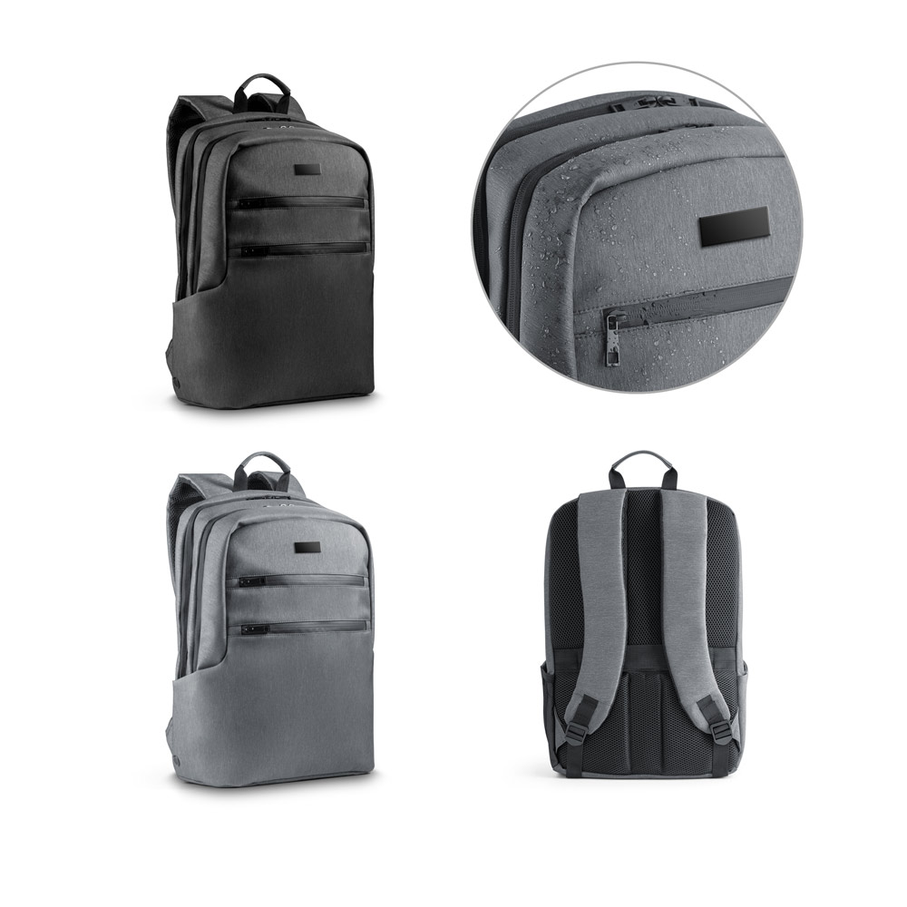 SPBrindes Corporativos - FORTALEZA. Mochila para notebook (17") em Nylon 2Tone impermeável (14 L)