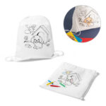 SPBrindes Corporativos - BALOO. Sacola tipo mochila para colorir em non-woven (80 g/m²)