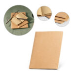 SPBrindes Corporativos - ALCOTT A4 II. Caderno A4 de capa flexível em cartão (250 g/m²) com páginas lisas