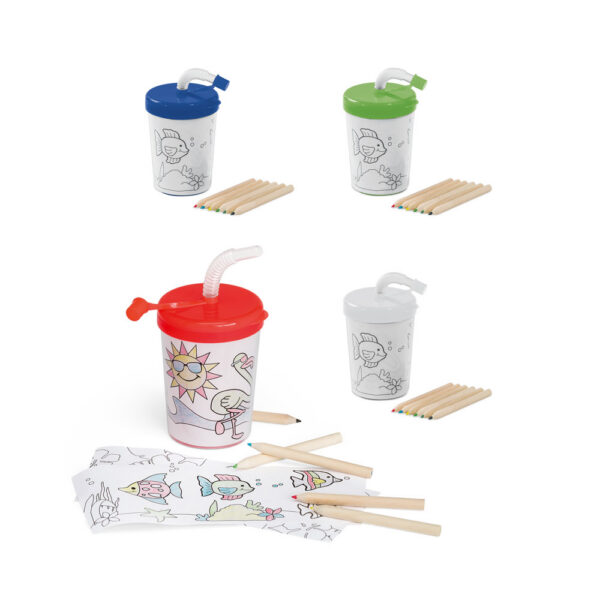 SPBrindes Corporativos - GIRAFFE. Copo de viagem para crianças em PP e PS 200 mL