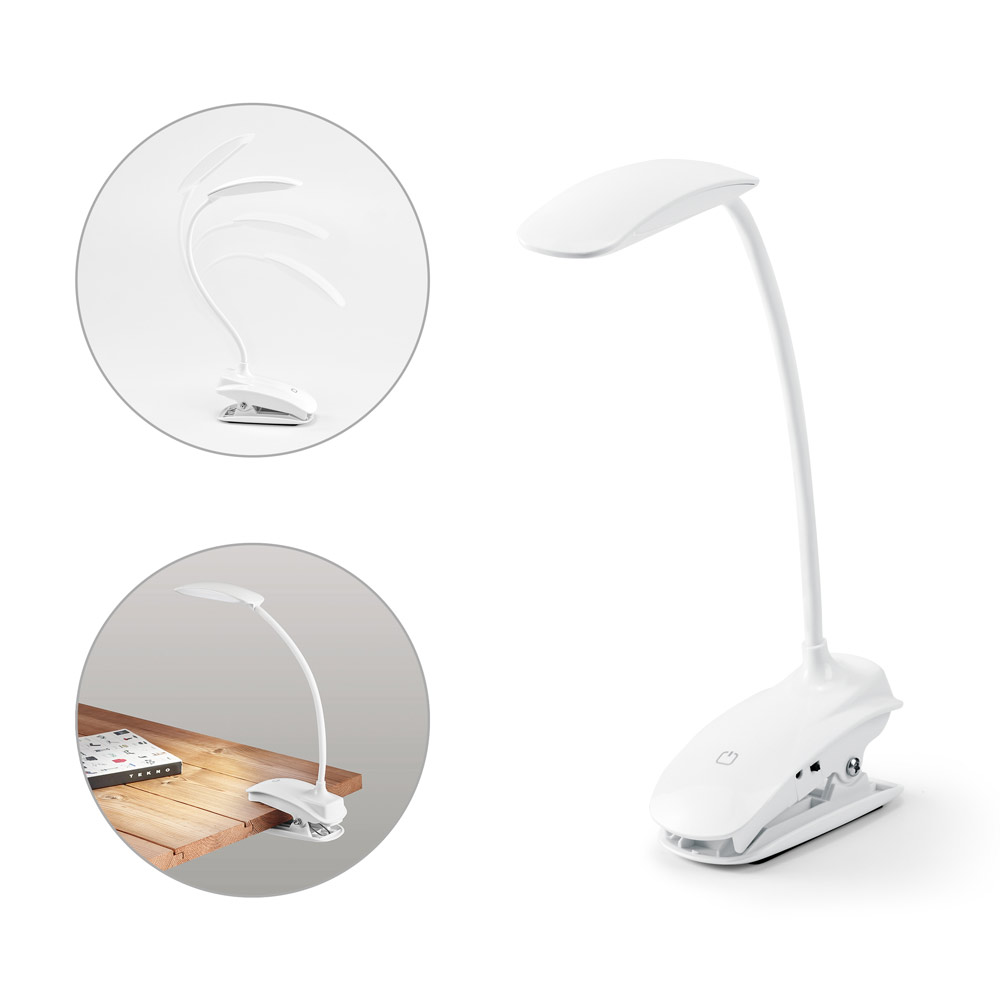 SPBrindes Corporativos - NEZBIT. Luminária de mesa portátil em ABS e com LED COB