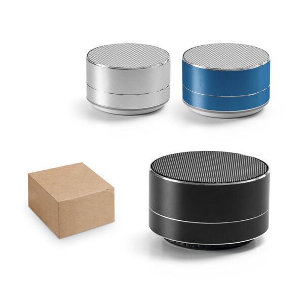 SPBrindes Corporativos - FLOREY II. Caixa de som com autonomia de 3h (400 mAh)