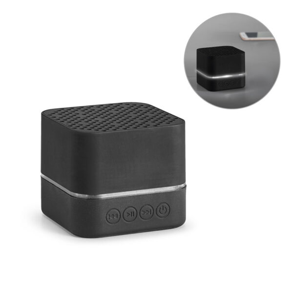 SPBrindes Corporativos - EDISON BK. Caixa de som com autonomia de 2h (300 mAh) em ABS