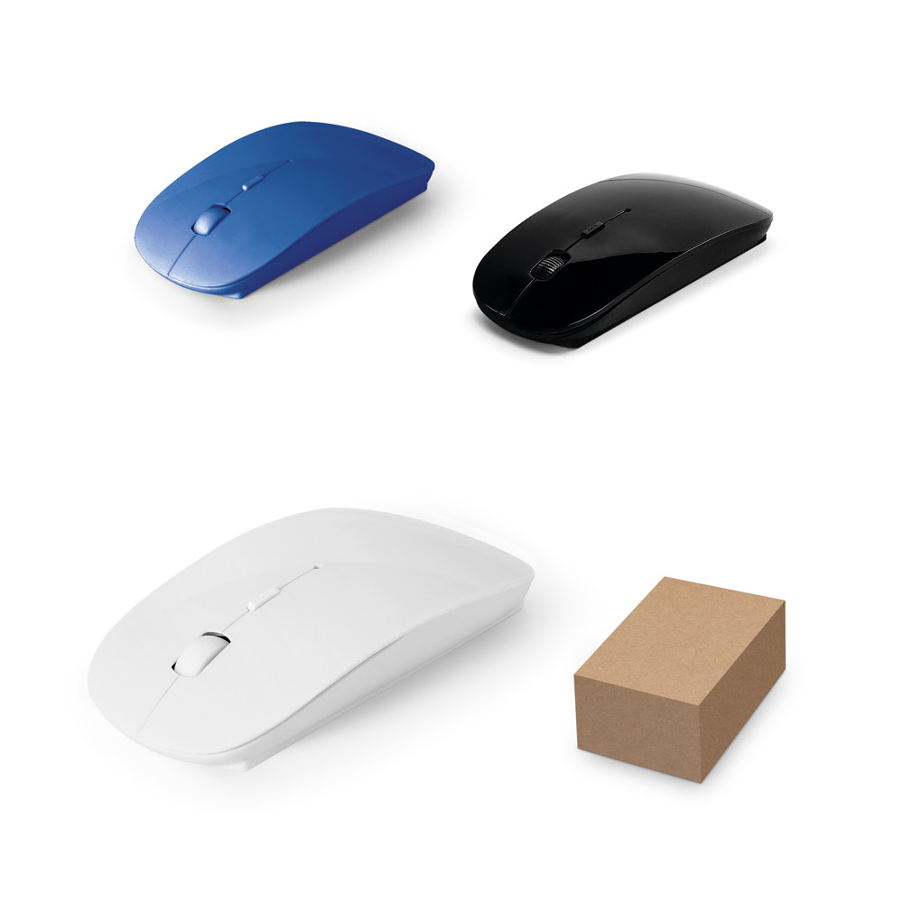 SPBrindes Corporativos - BLACKWELL 2'4. Mouse wireless 2'4G em ABS 100% reciclado