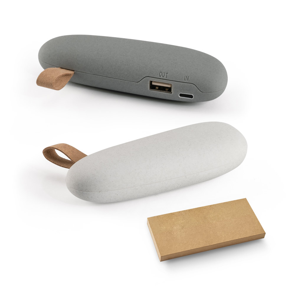 SPBrindes Corporativos - OMAR 2'0. Bateria portátil em ABS (2'000 mAh)