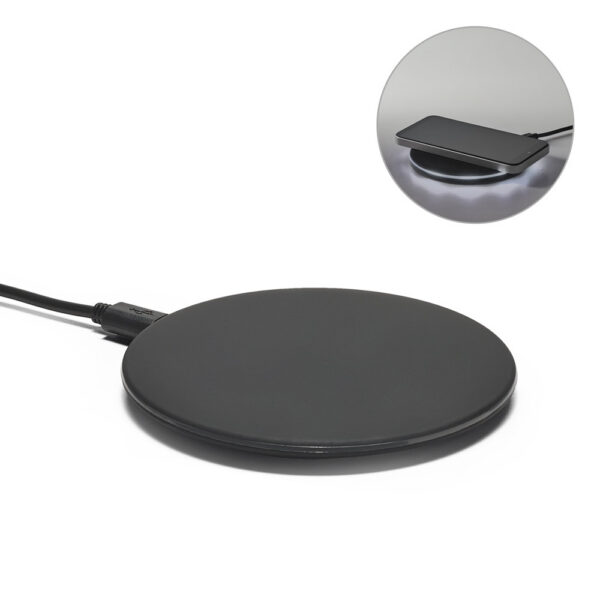 BURNELL BK. Carregador por indução super-rápido em ABS (15W) | SP SPBrindes Corporativos - BURNELL BK. Carregador por indução super-rápido em ABS (15W)