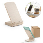SPBrindes Corporativos - MAXWELL. Suporte para celular com carregador por indução super-rápido (15W)