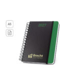 SPBrindes Corporativos - BRECHT A5. Agenda A5 em papel 100% reciclado e acabamento mate