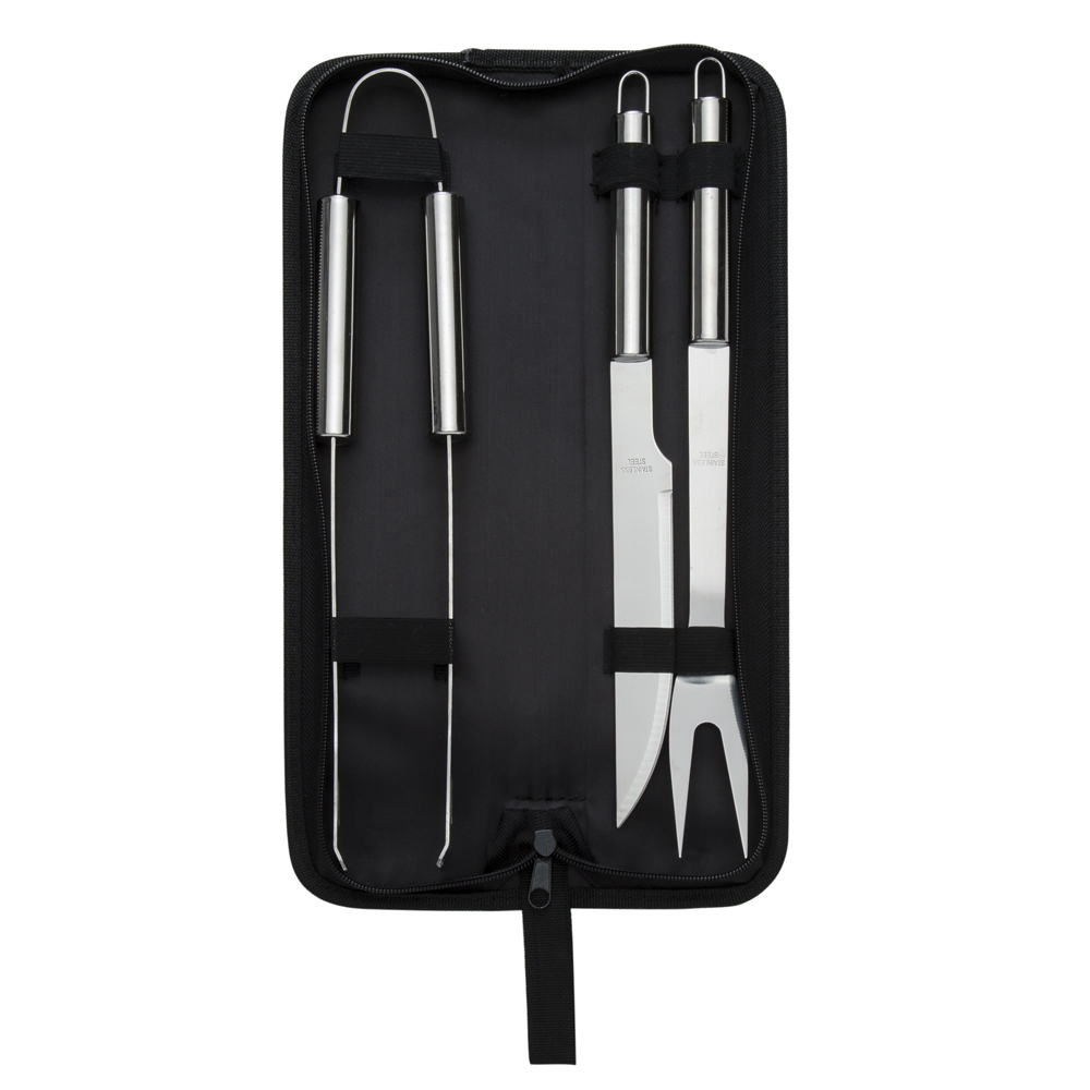 SPBrindes Corporativos - KIT CHURRASCO 3 PEÇAS