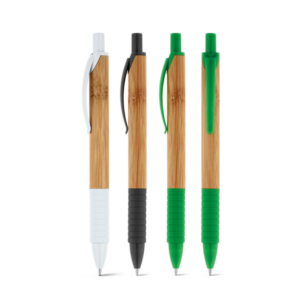 PATI. Caneta esferográfica em bambu com antideslizante | SPBrinde SPBrindes Corporativos - PATI. Caneta esferográfica em bambu com antideslizante