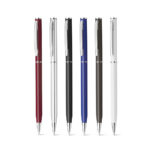 SPBrindes Corporativos - LESLEY METALLIC. Caneta esferográfica em alumínio e escrita em azul