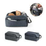 SPBrindes Corporativos - REPURPOSE BAG. Bolsa de cosméticos em poliéster reciclado 600D