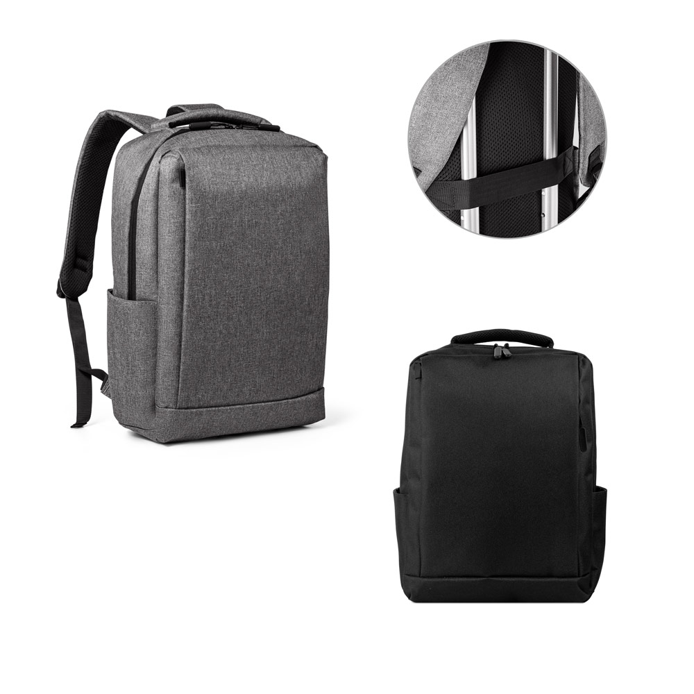 SPBrindes Corporativos - WLLINGTON. Mochila para notebook (15'6") com 2 divisórias almofadadas