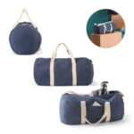 SPBrindes Corporativos - DENIM BAG. Sacola esportiva ou viagem em denim reciclado 25 L (300 g/m²)