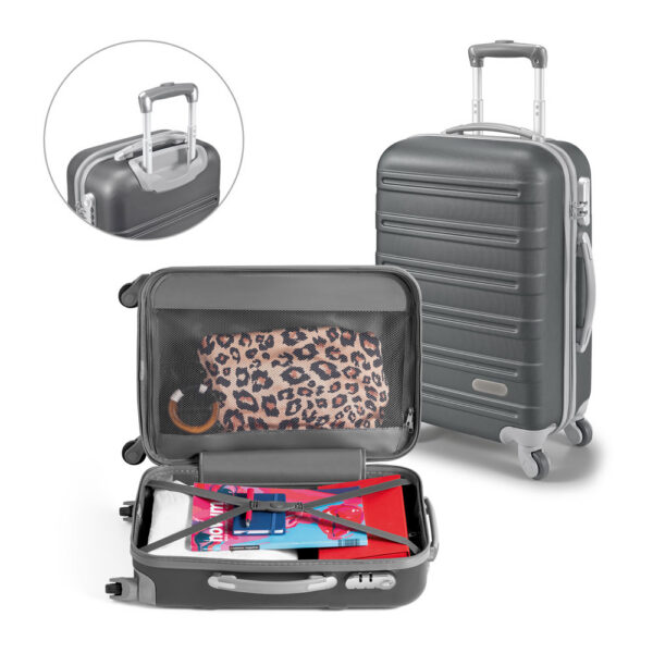 PHUKET. Mala de viagem executivo em ABS com interior forrado (36 SPBrindes Corporativos - PHUKET. Mala de viagem executivo em ABS com interior forrado (36 L)