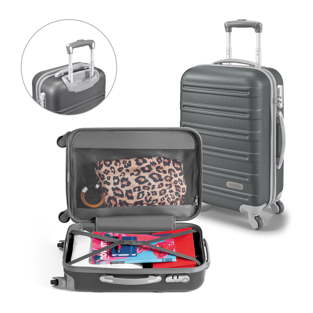 SPBrindes Corporativos - PHUKET. Mala de viagem executivo em ABS com interior forrado (36 L)