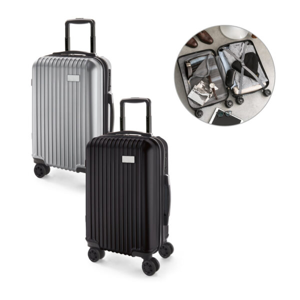 BRUGES 33L. Mala de viagem executivo em ABS e PET com interior fo SPBrindes Corporativos - BRUGES 33L. Mala de viagem executivo em ABS e PET com interior forrado (33 L)