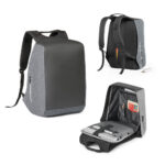 SPBrindes Corporativos - AVEIRO. Mochila para notebook (15'6'') com sistema antirroubo em 900D de alta densidade e tarpaulin