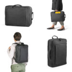 SPBrindes Corporativos - ALEXANDRIA. Mochila 2 em 1 para notebook (15'6") em 600D (14 L)