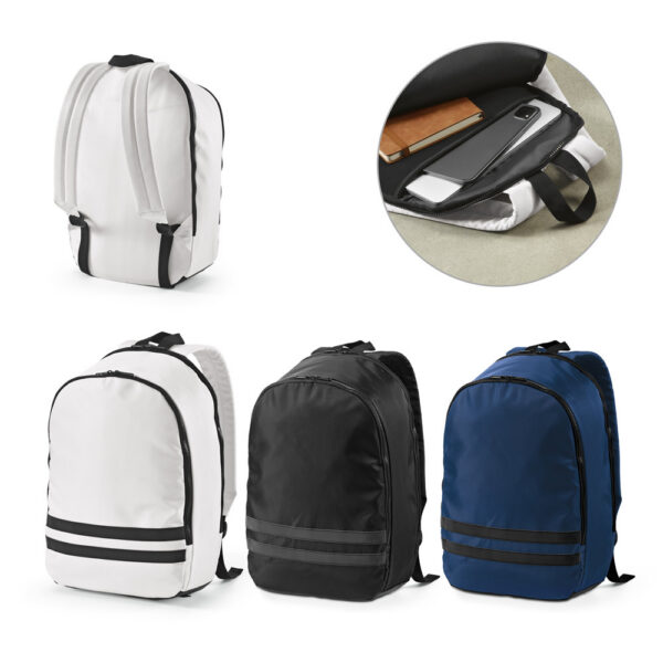 SPBrindes Corporativos - MANCHESTER NOTE. Mochila para notebook (15") em poliéster reciclado 290T (18 L)