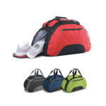 SPBrindes Corporativos - FIT. Bolsa esportiva em 600D com fundo em placa semi-rígida (30 L)