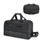 SPBrindes Corporativos - ZIPPERS SPORT. Bolsa esportiva executivo em 840D jacquard e 300D com interior forrado (30 L)