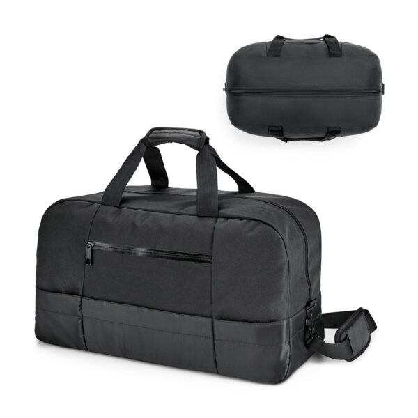 ZIPPERS SPORT. Bolsa esportiva executivo em 840D jacquard e 300D SPBrindes Corporativos - ZIPPERS SPORT. Bolsa esportiva executivo em 840D jacquard e 300D com interior forrado (30 L)