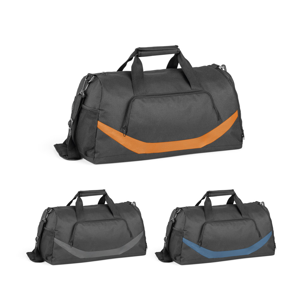SPBrindes Corporativos - BAGO. Bolsa esportiva em 300D e 1680D com fundo em placa semi-rígida (35 L)