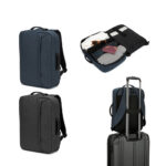 SPBrindes Corporativos - NIAMEY. Mochila para notebook (15'6") em poliéster reciclado 300D de alta densidade (15 L)