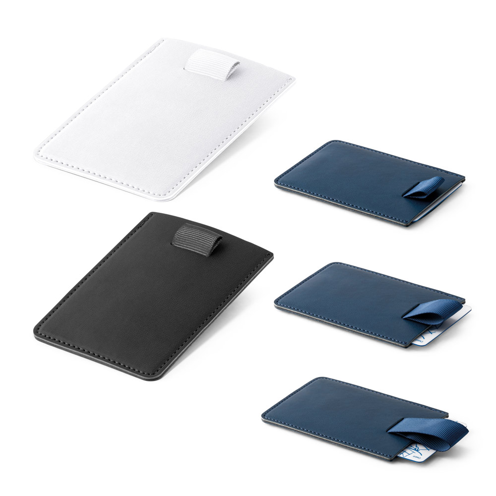 SPBrindes Corporativos - POPPY. Porta cartões em PU com bloqueio RFID
