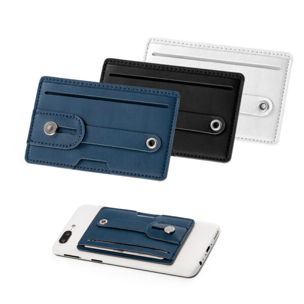 SPBrindes Corporativos - FRANCK. Porta cartões para celular com bloqueio de RFID