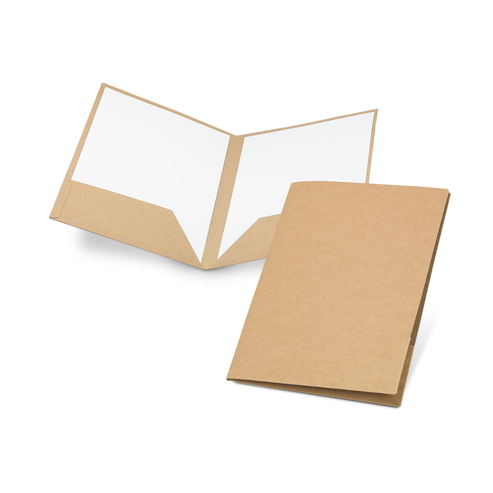 SPBrindes Corporativos - PUZO. Pasta porta-documentos A4 em papel 100% reciclado (400 g/m²)