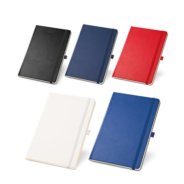 SPBrindes Corporativos - CHAMBERI A5. Caderno A5 de capa dura com páginas lisas