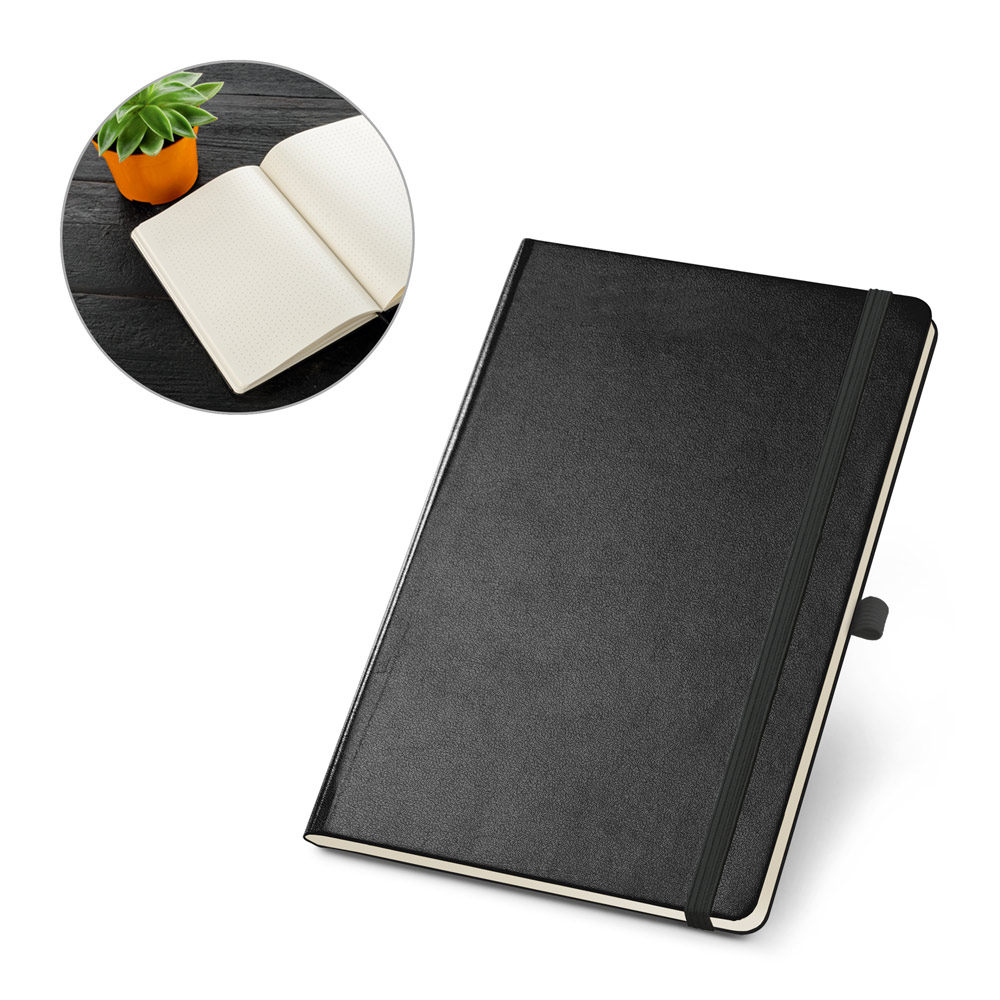 SPBrindes Corporativos - CARRE. Caderno A5 de capa dura em PVC
