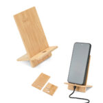 SPBrindes Corporativos - GALEN. Suporte para celular em bambu