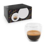 SPBrindes Corporativos - EXPRESSO. Conjunto de café em vidro borossilicato