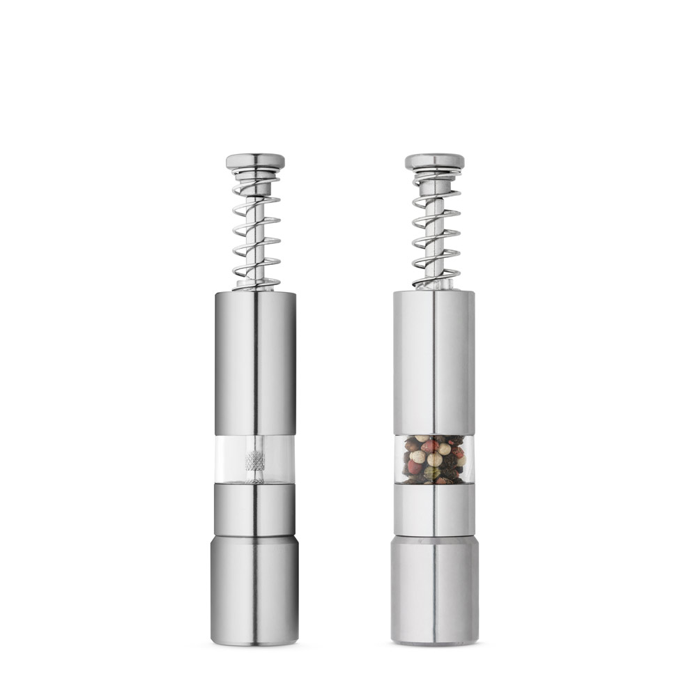 SPBrindes Corporativos - SMARTPEPPER. Saleiro ou pimenteiro em aço inox