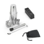 SPBrindes Corporativos - BRAMBLE. Set de coquetel com 6 peças em aço inox