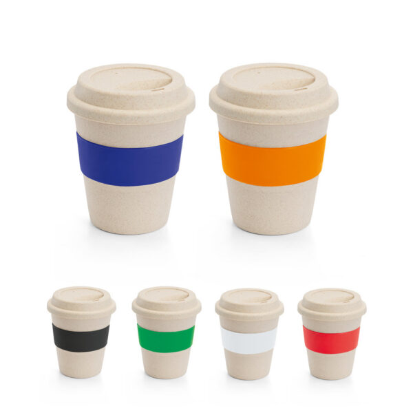 LATTE. Copo de viagem em fibra de bambu (60%) e PP (40%) com tamp SPBrindes Corporativos - LATTE. Copo de viagem em fibra de bambu (60%) e PP (40%) com tampa (380 mL)