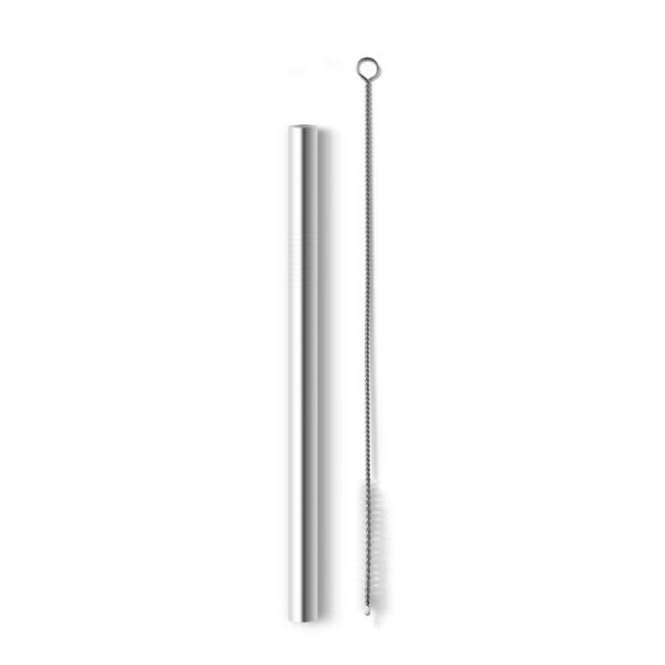 SPBrindes Corporativos - KAHANA WIDE. Canudo em aço inox com escova de limpeza