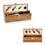 SPBrindes Corporativos - SYRAH. Conjunto para vinho em bambu