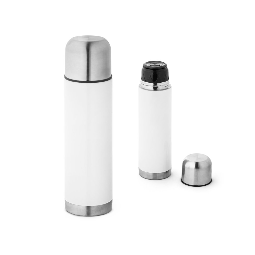 SPBrindes Corporativos - HENDERSON. Squeeze térmico em aço inox 500 mL