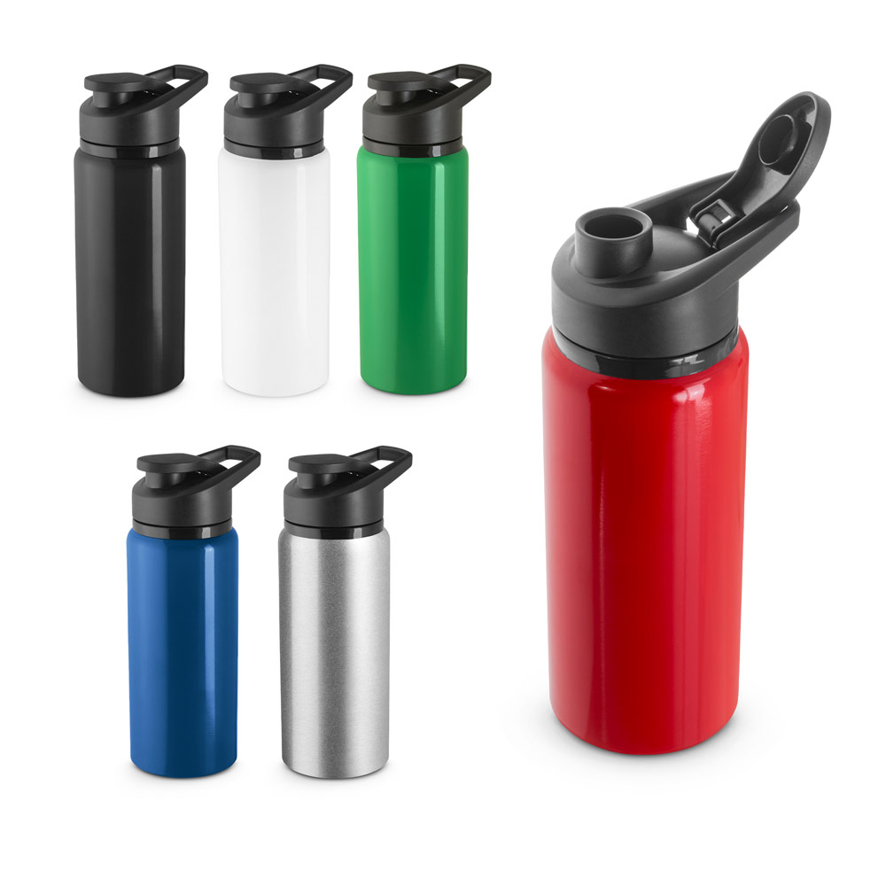 SPBrindes Corporativos - SHAWN. Squeeze esportiva em alumínio 100% reciclado com parede simples (660 mL)